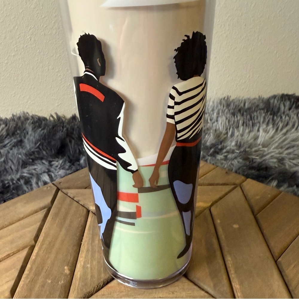 NEW Starbucks collab artist Damon Brown Black History Month LOU‎ 24oz Tumbler